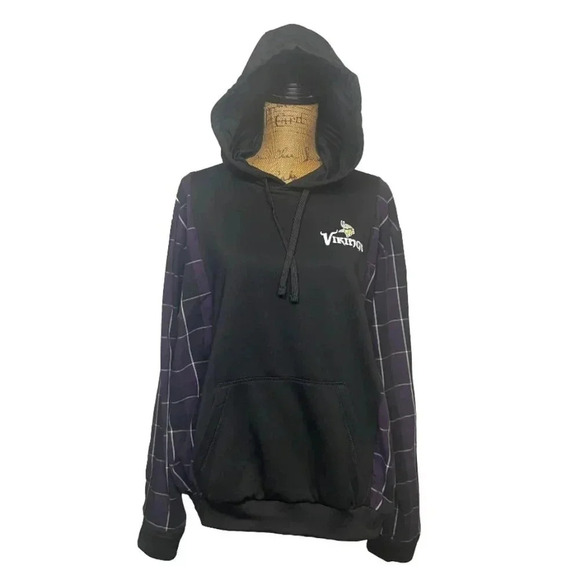 UPCYCLED Minnesota‎ Vikings Hoodie - Picture 1 of 4